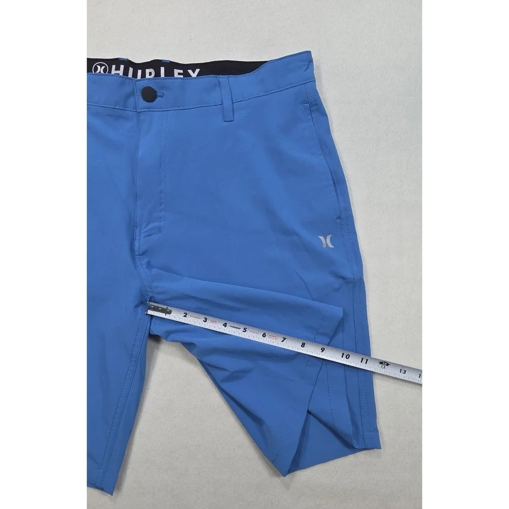 NEW Hurley All Day Hybrid Shorts Mens 36 Blue Quick Dray Reflective Stretch $50